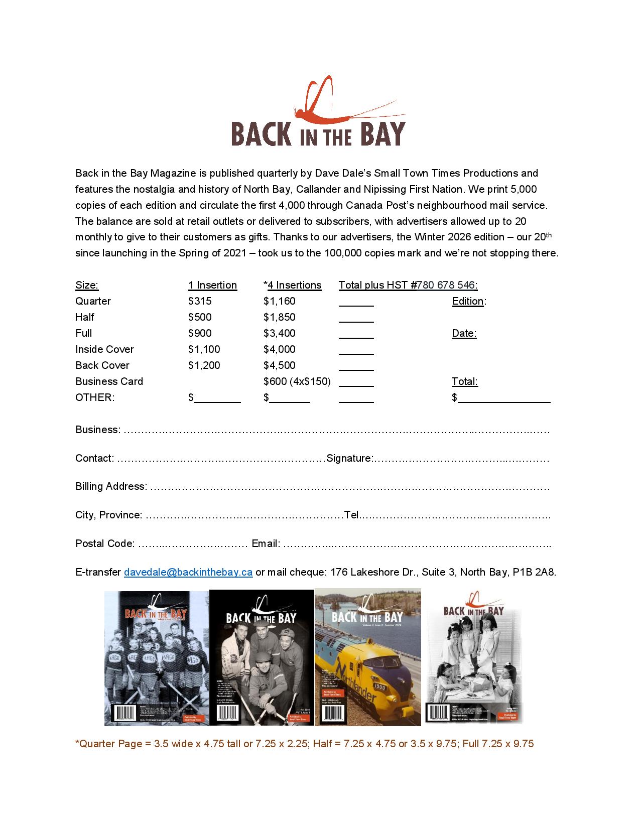2026 ad rates 1a-page-001 Back in the Bay Rate Sheet Page 1